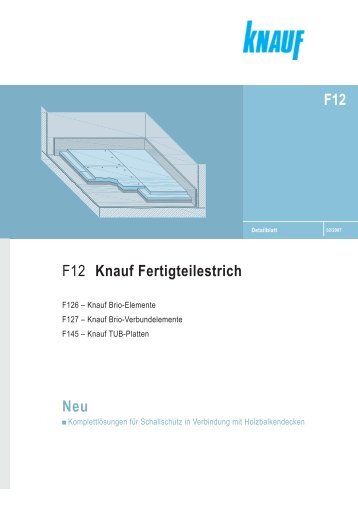 F12 F12 Knauf Fertigteilestrich Neu - Trockenbau Saygin