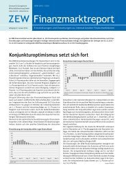 Finanzmarktreport - Zentrum für Europäische Wirtschaftsforschung ...