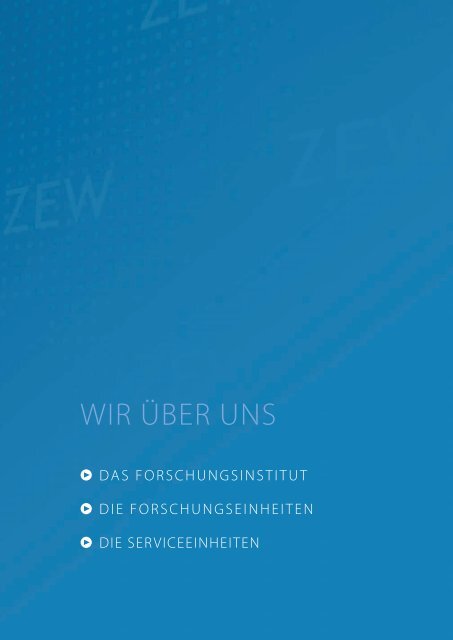 Jahresbericht - Zentrum für Europäische Wirtschaftsforschung GmbH