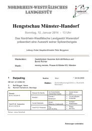 Hengstschau Münster-Handorf Sonntag, 12. Januar ... - graeffker.de