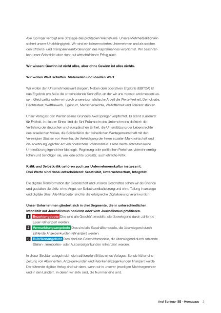 Axel Springer Homepage - derStandard.at