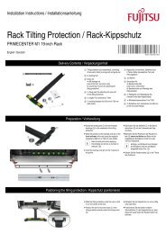 Rack Tilting Protection / Rack-Kippschutz - Manuals - Fujitsu