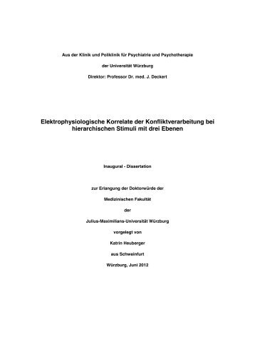 HEUBERGER Dissertation 2012 VI-26 - OPUS Würzburg