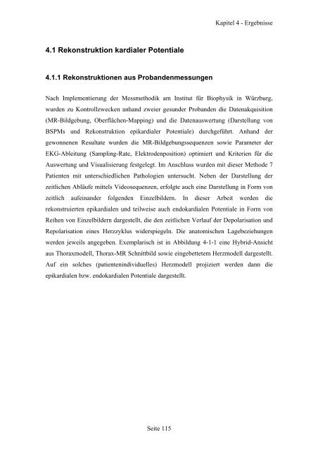 Rekonstruktion und Simulation der Ausbreitung ... - OPUS Würzburg