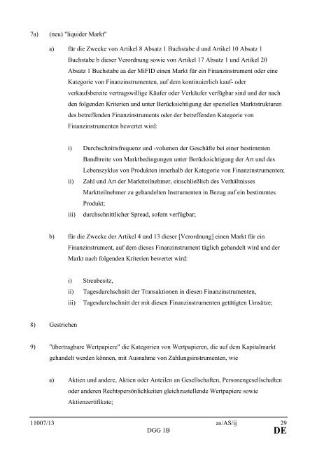 DE - Öffentliches Register der Ratsdokumente