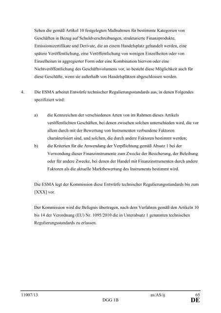 DE - Öffentliches Register der Ratsdokumente
