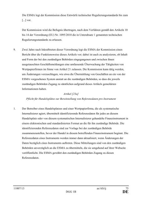 DE - Öffentliches Register der Ratsdokumente