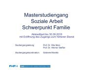 Master of Arts: Schwerpunkt Familie