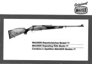 MAUSER-Repetierbüchse Modell 77 - Stevespages.com