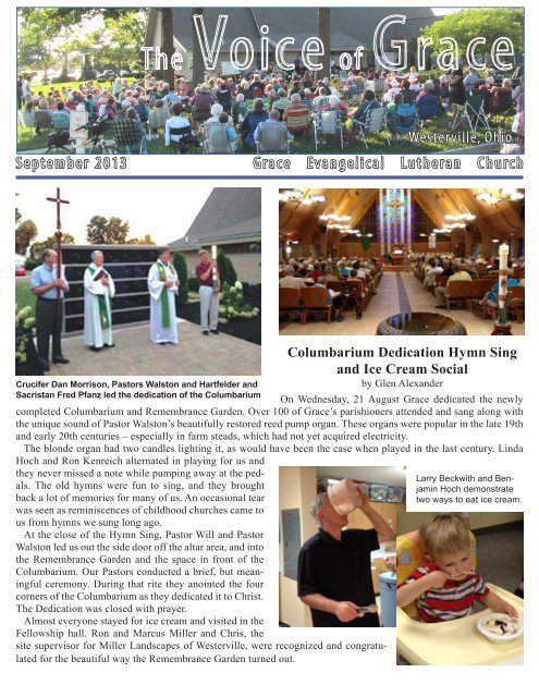 September 2013 Grace Evangelical Lutheran Church ... - Clover