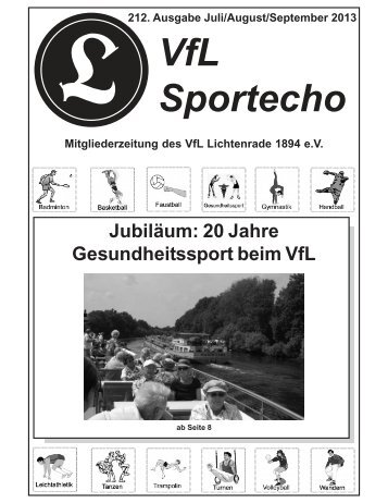 VfL Sportecho 212. Ausgabe Juli/August - VfL Lichtenrade