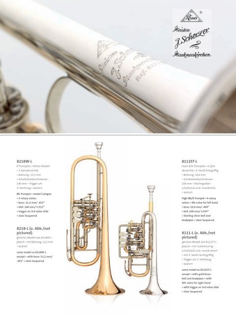 THE B&S TRUMPET LINE