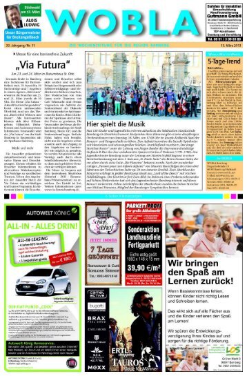 anzeigenmarkt - Die Zeitung - Herzlich Willkommen beim WOBLA ...