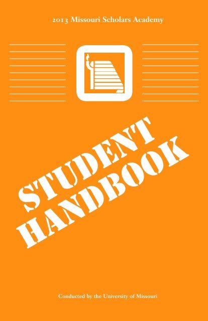 Scholar Handbook - Missouri Scholars Academy