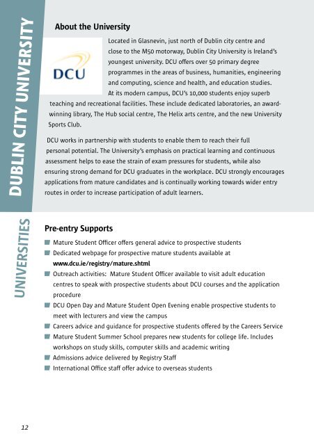 Dublin City University - Qualifax