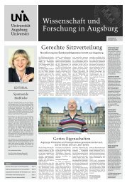 pdf zum Download - Pressestelle der UniversitÃ¤t Augsburg