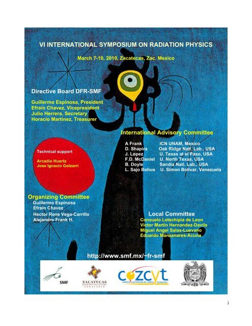 vi international symposium on radiation physics - Universidad ...