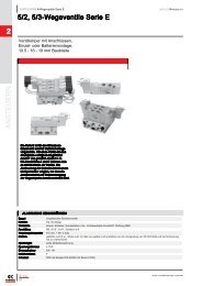 ANSTEUERN 2 5/2, 5/3-Wegeventile Serie E