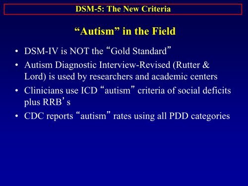 DSM-5: The New Diagnostic Criteria For Autism Spectrum Disorders