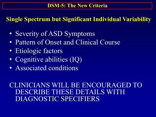 DSM-5: The New Diagnostic Criteria For Autism Spectrum Disorders