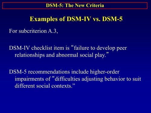 DSM-5: The New Diagnostic Criteria For Autism Spectrum Disorders