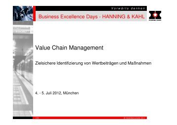 Value Chain Management - partnering