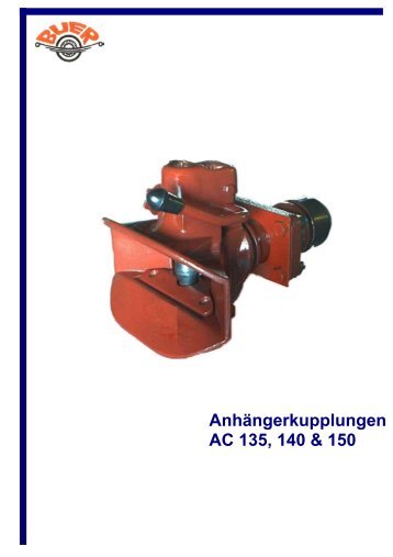 Anhängerkupplungen AC 135, 140 & 150 - Helmut Buer GmbH & Co ...