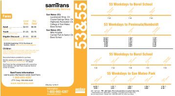 Schedule and Route Map (PDF) - SamTrans