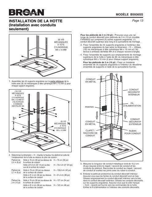 CHImNeY RANGe Hood - Broan