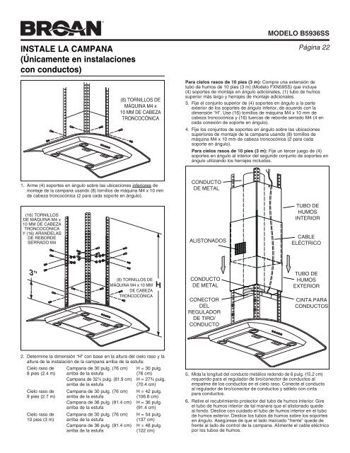 CHImNeY RANGe Hood - Broan