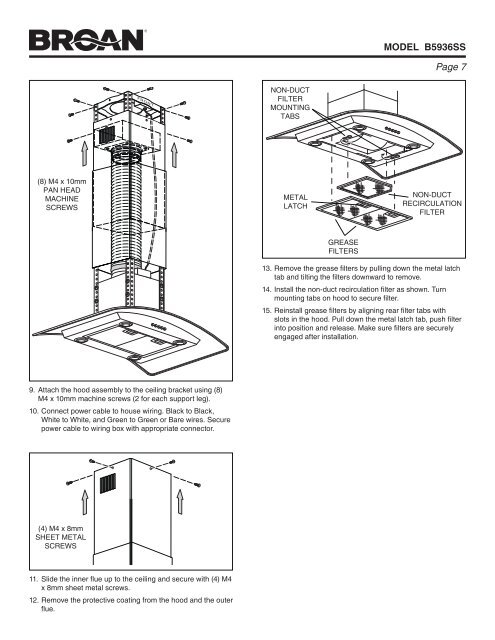 CHImNeY RANGe Hood - Broan