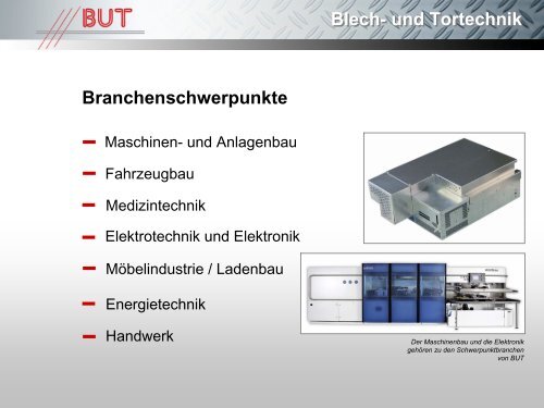 Blech - BUT Blech- und Tortechnik GmbH