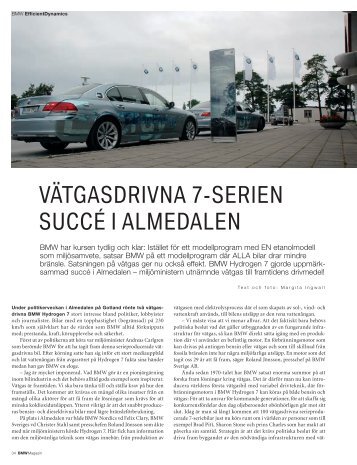 Ladda ner artikeln SuccÃƒÂ© fÃƒÂ¶r BMW Hydrogen 7 i Almedalen. (PDF ...