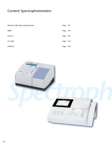 Content Spectrophotometers - SI Analytics GmbH