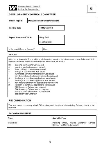 Item 6 - Waveney District Council