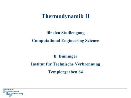 Kapitel 6 (pdf) - Institut für Technische Verbrennung