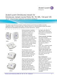 Alcatel-Lucent OmniAccess Instant for OmniAccess ... - WiFi Shop
