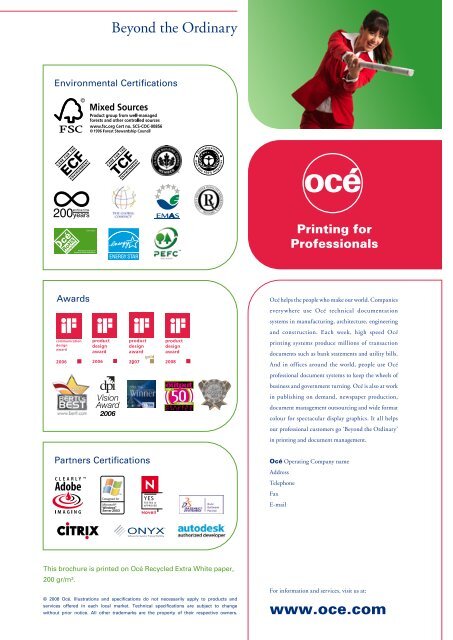 PDF Brochure - Oce.co.za