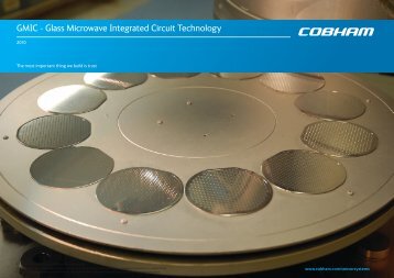 GMIC Glass Microwave Integrated Circuit - Cobham plc