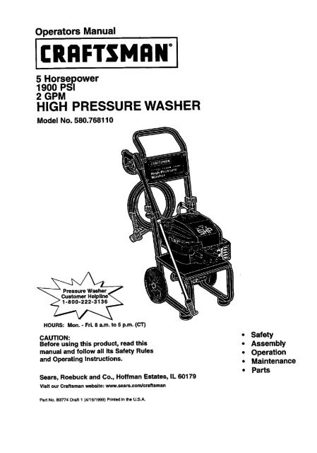 HIGH PRESSURE WASHER - Ppe-pressure-washer-parts.com