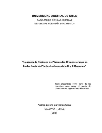 UNIVERSIDAD AUSTRAL DE CHILE - CyberTesis UACh ...