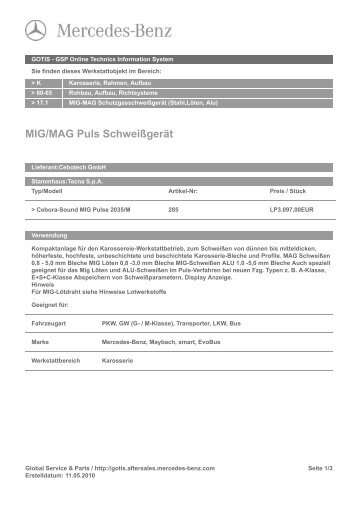 MIG/MAG Puls Schweißgerät - Cebotech GmbH