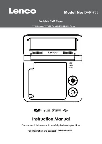 Instruction Manual - Lenco