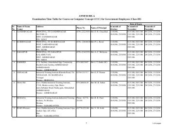 CCC schedule Aug Sep Oct - Talim Rojgar