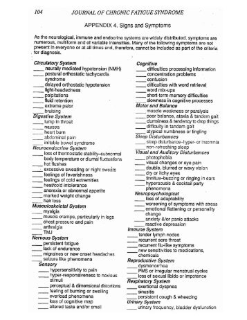 Case Criteria Checklist