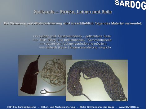 HÃ¶hen- und Absturzsicherung - Sardog