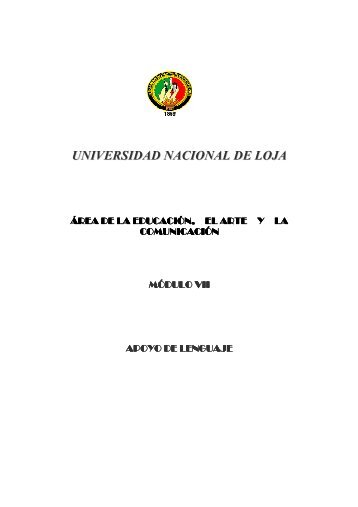 UNIVERS SIDAD NACIONAL DE E LOJA - Universidad Nacional de ...