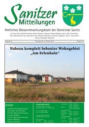 Mitteilungen Mitteilungen - Sanitz