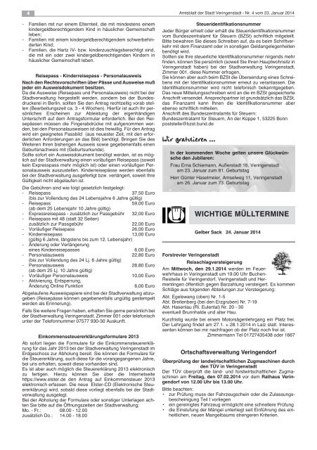 Amtsblatt KW 4 - Veringenstadt