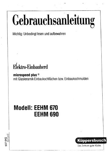 EEHM690_de.pdf - Küppersbusch